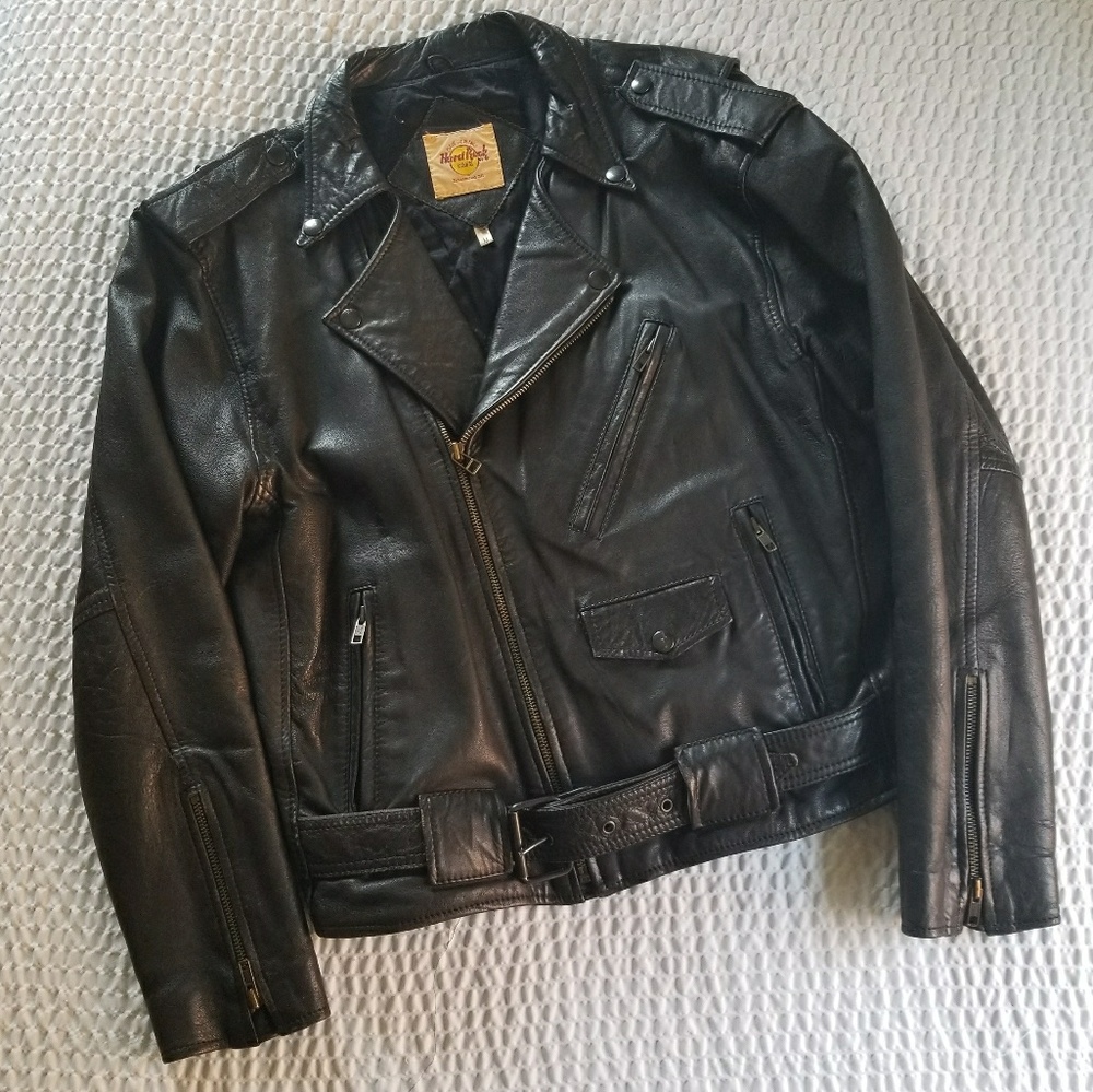 🔥Host Pick🔥Vintage Leather Biker Jacket - Picture 2 of 10